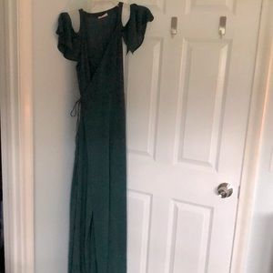 Off shoulders wrap dress (worn once)